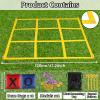 48PCS Giant Outdoor Tic Tac Toe Games 4Ftx4Ft Outside Tic Tac Toe Bean Bag Toss Games Portable Yard Toss Tic Tac Toe Strap Game for Adults Family Lawn Camping Backyard Picnic Birthday Party view 2