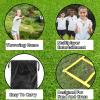 48PCS Giant Outdoor Tic Tac Toe Games 4Ftx4Ft Outside Tic Tac Toe Bean Bag Toss Games Portable Yard Toss Tic Tac Toe Strap Game for Adults Family Lawn Camping Backyard Picnic Birthday Party view 3
