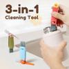 Upgraded 3 in 1 Cup Lid Cleaning Brush, 2025 New Multifunctional Lid Cleaner Brush, Portable Crevice Cleaning Brush Set for Baby Bottle Gap Tight Spaces view 2