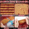 100Ft Long Creepy Carnival Tablecloth Roll Decorations Halloween Bloody Circus Tent Backdrop Banner Evil Carnival Table Cover for Clown Room Wall Horror Scary Birthday Halloween Party Decor Supplies view 3