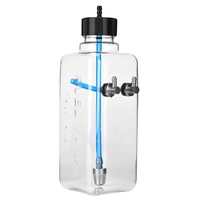 equlup RC Fuel Tank, Transparent Plastic Engine Gasoline Fuel Tank Parts Remote Control Model Accessories for RC Airplane Aircraft (410ml)