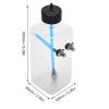 equlup RC Fuel Tank, Transparent Plastic Engine Gasoline Fuel Tank Parts Remote Control Model Accessories for RC Airplane Aircraft (410ml) view 2