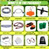 Zipline for Backyard Kids and Adults,Zipline Kits for Backyard with 80ft Cable,6ft Zipline Spring Brake and Belt,Zip line Trolley with Handle,seat and Bag view 2