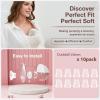10 PCS Silicone Duckbill Valve Compatible with Momcozy M5 Wearable Breast Pump, Designed for M5 Electric Breast Pump Replacement Parts, Pumping Breastfeeding Essential Accessories for New Moms view 2