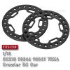 BRCatWPark Metal 1.9 Beadlock Wheels Replacement Ring for 1/10 TRX4 SCX10 90046 90047 Crawler RC Car,4Pcs RC 1.9 Beadlock Wheels Replacement Ring,Black view 2