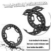 BRCatWPark Metal 1.9 Beadlock Wheels Replacement Ring for 1/10 TRX4 SCX10 90046 90047 Crawler RC Car,4Pcs RC 1.9 Beadlock Wheels Replacement Ring,Black view 4