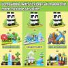 198PCS Magnetic Blocks-Build Mine Magnet World Edition, Magnetic Toys STEM Sensory Learning Outdoor Toys for Boys & Girls Age 3-4 view 3
