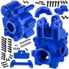BRCatWPark RC Center Gearbox & Front or Rear Transmission Case Upgrades Part for 1/5 Kraton 8S BLX Outcast 8S BLX,Aluminum Alloy Front or Rear Gearbox & Center Transmission Gearbox Hops Up,Navy Blue view 1