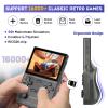 Kinhank K36 Retro Handheld Game Console with 9000+Games,Handheld Retro game console,Mini Emulator Handheld with 64GB TF Card,Portable Gaming Console,3.5 Inch IPS Screen(Black) view 2
