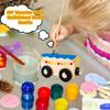 Hoarost 18 Pack Unfinished Wooden Cars Unpainted Magnetic Wood DIY Crafts Trains Car for DIY Craft Activities Birthday Gift (Color Set 1) view 3