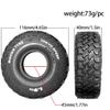 4PCS 1.9'' RC Crawler Tires Wheels 116x40mm RC Parts for 1/10 FMS YK AXIAL SCX10 TRX4 RC Climbing Car view 2