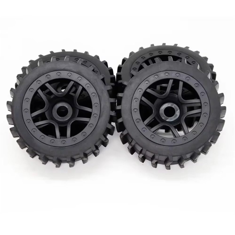 VBCERSDZ RC Wheel Tire Compatible with Redcat for Team for Kyosho for HSP for Carson for Hobao 17mm Hub Wheel Rim Tires Tyre 1/8 Off-Road RC Car for Buggy