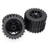 VBCERSDZ RC Wheel Tire Compatible with Redcat for Team for Kyosho for HSP for Carson for Hobao 17mm Hub Wheel Rim Tires Tyre 1/8 Off-Road RC Car for Buggy view 2