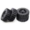 VBCERSDZ RC Wheel Tire Compatible with Redcat for Team for Kyosho for HSP for Carson for Hobao 17mm Hub Wheel Rim Tires Tyre 1/8 Off-Road RC Car for Buggy view 3