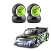 VBCERSDZ RC Wheel Tire Compatible with Wltoys 284131 K969 K989 for Kyosho for Mini-Z Hard Plastic Drift Tire Tyre Metal Wheel Rim 1/28 RC Car Upgrades Parts view 3