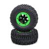 VBCERSDZ RC Wheel Tire Compatible with Huanqi 727 for REMO 1:10 RC for Model Cars Short-Course Truck Tire Off-Road Vehicle for Buggy Tires Wheel Wheels Parts(Green) view 2