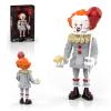 aphpaio Pennywise Clown Building Set, Horror IT Movie Merchandise Figure Building Kit, Creative Halloween Collectible Birthday Gift for Kids Teens Adults (299Pcs) view 1