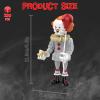 aphpaio Pennywise Clown Building Set, Horror IT Movie Merchandise Figure Building Kit, Creative Halloween Collectible Birthday Gift for Kids Teens Adults (299Pcs) view 2
