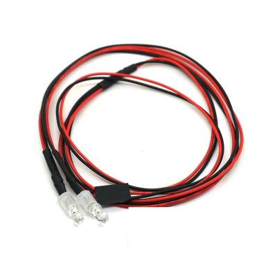 cvking RC Front Rear Lamp Group Compatible with SCX10 1/10 RC Crawler Model Car Upgrade Accessories RC Model Car Lights Night Headlamps Headl RC Car Light(Red)