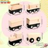 Hoarost 18 Pack Unfinished Wooden Cars Unpainted Magnetic Wood DIY Crafts Trains Car for DIY Craft Activities Birthday Gift (Color Set 2) view 2