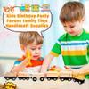 Hoarost 18 Pack Unfinished Wooden Cars Unpainted Magnetic Wood DIY Crafts Trains Car for DIY Craft Activities Birthday Gift (Color Set 2) view 4