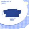 4 PCS Stuffed Bear Basic T Shirt Clothes for 12-15.7 Inch, T Shirt Classic Crew Neck Bear, Cute Tiny Clothes DIY Bear Toy (for 12-15.7 Inch,Blue) view 2