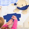 4 PCS Stuffed Bear Basic T Shirt Clothes for 12-15.7 Inch, T Shirt Classic Crew Neck Bear, Cute Tiny Clothes DIY Bear Toy (for 12-15.7 Inch,Blue) view 4