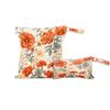 Orange Floral Wet Bag 2Pcs Wet Dry Bag Waterproof Travel Laundry Bags Swimsuit Bags Storage Cloth Diaper Wet Bags Bathing Suit 0rganizer Bags for Beach, Yoga, Gym, Pool view 1