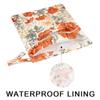 Orange Floral Wet Bag 2Pcs Wet Dry Bag Waterproof Travel Laundry Bags Swimsuit Bags Storage Cloth Diaper Wet Bags Bathing Suit 0rganizer Bags for Beach, Yoga, Gym, Pool view 3