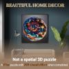 Wooden Puzzle for Adults-Wooden Puzzle Unique Shape Advanced 3D Universe Wooden Jigsaw Puzzle for Adults and Kids,Best Gift,Wood Puzzles,Challenge Wooden Jigsaw Puzzle (L-13.4 * 13.4in-300pcs) view 2