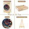 Wooden Puzzle for Adults-Wooden Puzzle Unique Shape Advanced 3D Universe Wooden Jigsaw Puzzle for Adults and Kids,Best Gift,Wood Puzzles,Challenge Wooden Jigsaw Puzzle (L-13.4 * 13.4in-300pcs) view 4