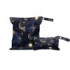 Moon Wet Bag 2Pcs Wet Dry Bag Waterproof Travel Laundry Bags Swimsuit Bags Storage Cloth Diaper Wet Bags Bathing Suit 0rganizer Bags for Beach, Yoga, Gym, Pool view 1