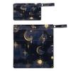 Moon Wet Bag 2Pcs Wet Dry Bag Waterproof Travel Laundry Bags Swimsuit Bags Storage Cloth Diaper Wet Bags Bathing Suit 0rganizer Bags for Beach, Yoga, Gym, Pool view 4