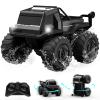 ACAMMZAR Amphibious Remote Control Car for Kids, 1:16 RC Trucks 4WD Offroad All Terrain,DIY Pick-up Toys Waterproof Monster Truck,60Mins+ Play Time,with Light, Stunt, 360 Spin,RC Cars for Boys Adults view 1