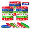 Christmas Rubber Bracelets 30 PCS Bulk Christmas Party Favors Stocking Stuffers for Kids Silicone Wristbands Goodie Bags Stuffers Xmas Toys Student Gifts Party Supplies Decorations Classroom Prizes view 1