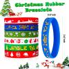 Christmas Rubber Bracelets 30 PCS Bulk Christmas Party Favors Stocking Stuffers for Kids Silicone Wristbands Goodie Bags Stuffers Xmas Toys Student Gifts Party Supplies Decorations Classroom Prizes view 2
