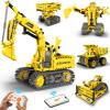 aukfa Excavator Robot Building Toys for Boys, STEM Projects for Kids Ages 8-12, Remote & APP Control Stem Kits Learning Educational Building Kit Dinosaur Robot Toy Gifts for Boys Girls (555 Pieces) view 1