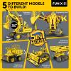 aukfa Excavator Robot Building Toys for Boys, STEM Projects for Kids Ages 8-12, Remote & APP Control Stem Kits Learning Educational Building Kit Dinosaur Robot Toy Gifts for Boys Girls (555 Pieces) view 2