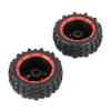 FLMLF Rc Car Knobby Rear Wheel Tire 2pcs 195X80mm for 1/5 HPI ROFUN ROVAN KM Baja 5T 5SC 5FT Truck Parts (Red) view 3