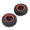 FLMLF Rc Car Knobby Rear Wheel Tire 2pcs 195X80mm for 1/5 HPI ROFUN ROVAN KM Baja 5T 5SC 5FT Truck Parts (Red) view 4