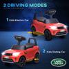 Qaba Land Rover Licensed 6V Ride on Push Car for 18-60 Months Red view 3