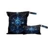 Wet Bag 2Pcs Wet Dry Bag Waterproof Travel Laundry Bags Boho Swimsuit Bags Storage Cloth Diaper Wet Bags Bathing Suit 0rganizer Bags for Beach, Yoga, Gym, Pool view 1