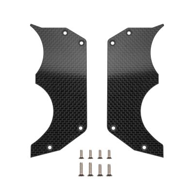 1.5MM Carbon Fiber Air Dam Diffuser for Arrma 6S 1/7 Infraction/Limitless/Felony,Wheel Covers Lightweight Left and Right Carbon Fiber Wheel Cover for 6S 1/7 Infraction/Limitless V1/V2/Felony Style 3-F