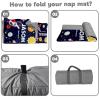 Personalized Nap Mats for Daycare - Kids Nap Mat with Pillow and Blanket for Preschool Kindergarten Custom Name Space Toddler Sleeping Bag for Boys, Thick Padded Easy Roll Up Universe view 4