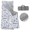 Personalized Nap Mats for Daycare - Kids Nap Mat with Pillow and Blanket for Preschool Kindergarten Custom Name Space Toddler Sleeping Bag for Boys, Thick Padded Easy Roll Up Satellite view 1