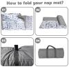 Personalized Nap Mats for Daycare - Kids Nap Mat with Pillow and Blanket for Preschool Kindergarten Custom Name Space Toddler Sleeping Bag for Boys, Thick Padded Easy Roll Up Satellite view 4