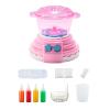 Sunicon Kids Hot Pot Maker Cooking Toys,Kids Kitchen Accessories Set with Pretend Bubble Sound Light Simulation Hot Pot Machine,DIY Toys for 3+ Girls Boys Ages (Pink) view 1