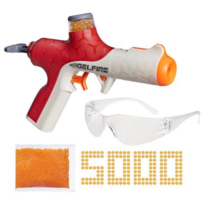 Nerf Pro Gelfire Twist Shot Blaster, 150 FPS, 5,000 Gelfire Rounds, T-Pull Priming, Integrated 80 Round Hopper, Eyewear, Ages 14+