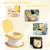 2025 Upgraded Portable Potty Training, Travel Potty for Toddler, portable toilet for kids Foldable, Apply to Seat Emergency Toilet for Camping, Outdoor,Car, Indoor (Yellow) view 3