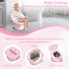 2025 Upgraded Portable Potty Training, Travel Potty for Toddler, portable toilet for kids Foldable, Apply to Seat Emergency Toilet for Camping, Outdoor,Car, Indoor(Pink) view 2